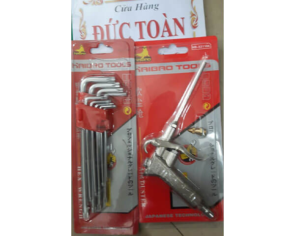 Bộ lục giác bông ngắn& Súng xịt hơi đầu thau